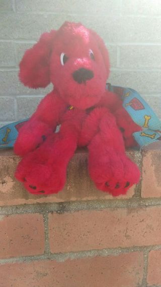 Vintage Scholastic Clifford The Big Red Dog Plush Back - Pack