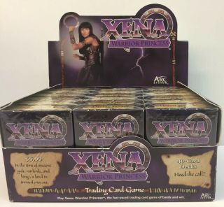 Xena Warrior Princess 18 Deck Display With 40 - Card Decks