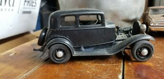 2 Vintage - Plastic Built - Up Model Cars Parts or Restore 3