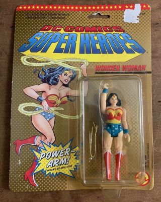 1989 Toy Biz Dc Comics Heroes Wonder Woman On Card