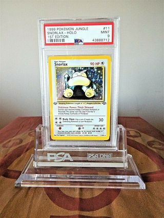 Snorlax Holo 1st Edition Jungle Psa 9 Rare Pokemon Card 11