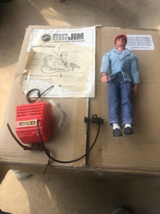 Vintage Mattel Big Jim With Talking Field Radio Set (complete 1970 