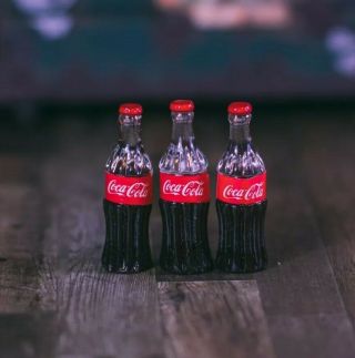 Set Of 3 Coca Cola/coke Bottle Marvel Legends Accessory 1/12