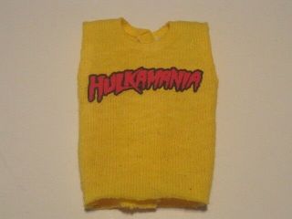 Wwe Mattel Elite Hulk Hogan Custom Yellow Shirt For Wrestling Figure Wcw Roh Nxt