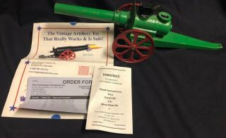 Big Bang Cannon Model 10 Fc Junior Field Cast Iron Artillery Toy Green