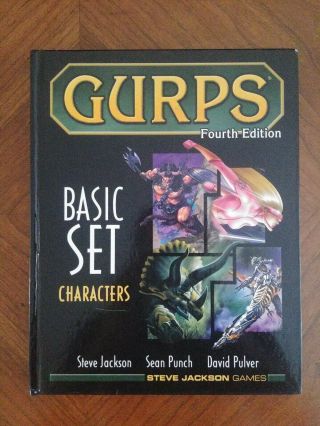 Gurps 4th Fourth Edition Basic Set Characters Steve Jackson Games Roleplaying