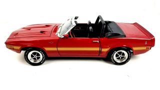 Ertl 1969 Ford Shelby Gt 500 Cobra Jet Red 1:18 Scale Diecast Convertible Car