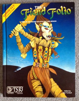 Fiend Folio 1st Edition (ex, ) Dungeons & Dragons 1st Tsr 2012