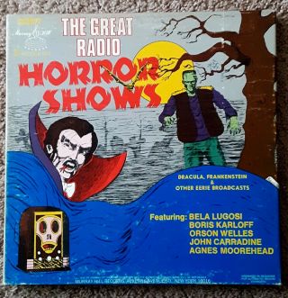 Universal Monsters Murray Hill The Great Radio Horror Shows 3 Lp Boxed Set Ec