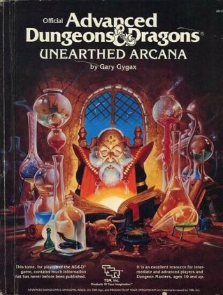 Unearthed Arcana 2017 Players Handbook Tsr Dungeons Dragons D&d Guide Ad&d Ph