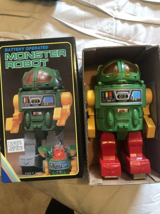 Vintage Alps Monster Robot GE - 1298A Battery Operated w/ box VG HTF Not 2