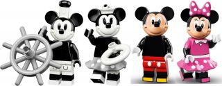 Lego 71024 Vintage Mickey Mouse & Minnie,  Colored Disney Minifigures 2