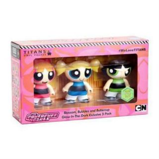 3 " Cartoon Network Titans: 3 Powerpuff Girls Gid Three Pack Toy