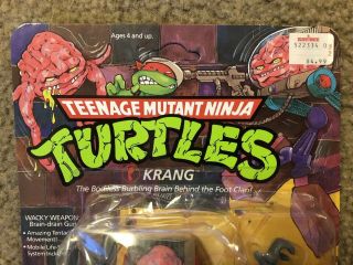 1989 Playmates TMNT Krang Teenage Mutant Ninja Turtles 2
