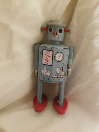 Atomic Robot Man Schylling Tin Wind - Up