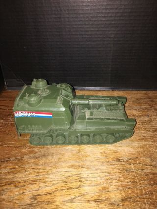 Vintage Processed Plastic Toy U.  S.  Army Jeep 739 And Tank 1960 ' s 3