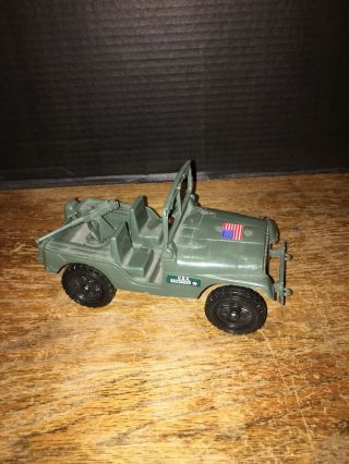 Vintage Processed Plastic Toy U.  S.  Army Jeep 739 And Tank 1960 ' s 6