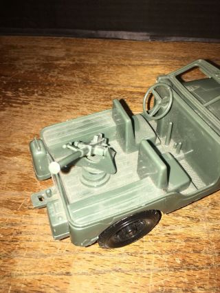 Vintage Processed Plastic Toy U.  S.  Army Jeep 739 And Tank 1960 ' s 8