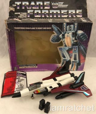 Transformers G1 1985 Seeker Ramjet Complete W/ Box 2