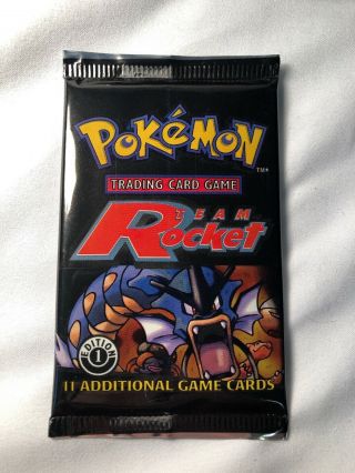 Team Rocket 1st Edition Booster Pack (gyrados) Pokemon Cards (light)