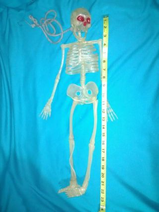 Vintage 23 " Hanging Rubber Skeleton Jiggler