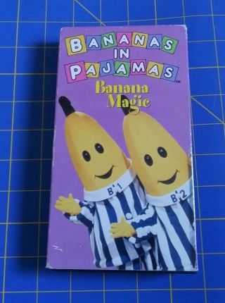 Vintage Pbs Vhs Bananas In Pajamas Banana Magic Children 