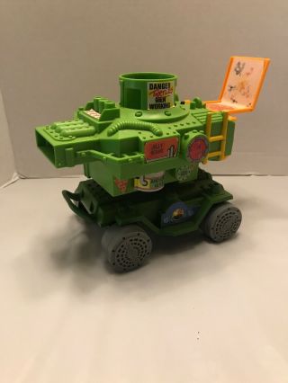 Tmnt Pizza Thrower 1989 With 3 Vintage Turtles From 89,  90 And 91