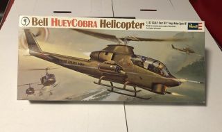 Revell Bell Huey Cobra Helicopter - 1/32 Scale Revell Model Kit 1969.