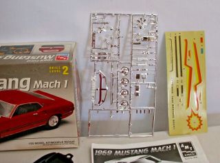 AMT 1969 FORD MUSTANG FASTBACK CAR MODEL KIT BOXED BUILT UP 1:25 SCALE 4