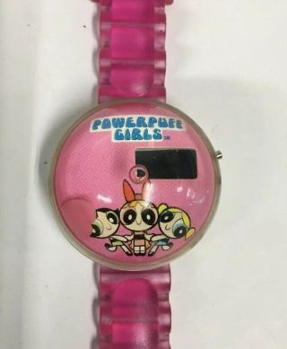 Powerpuff Girls Bubble Buttercup Blossom Urban Station Clear Wrist Globe Watch