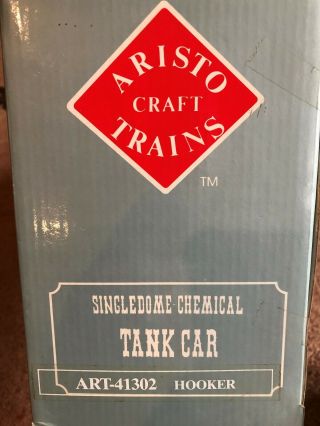 Aristo - Craft ART - 41302 Hooker Chemicals Single Dome Tank Car G Scale 7