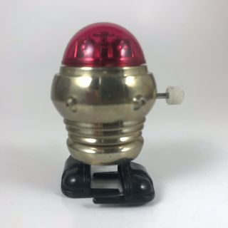 Vintage 1977 Tomy Rascal Robot wind - up toy Red & Gold: 4