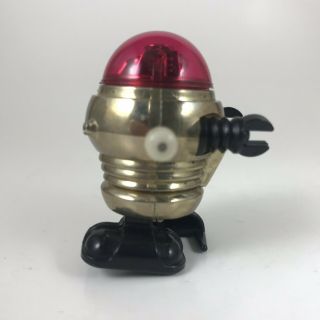 Vintage 1977 Tomy Rascal Robot wind - up toy Red & Gold: 5