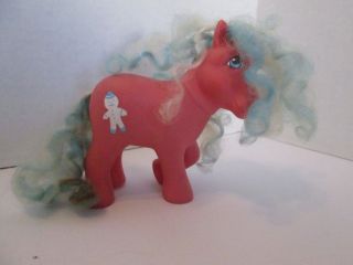 Vintage G1 My Little Pony Candy Cane Molasses With Factory Curl