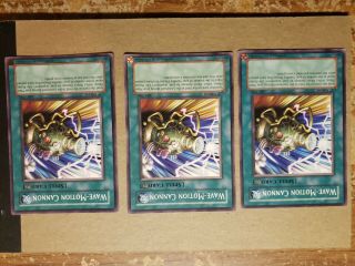 3x Yugioh Wave - Motion Cannon 1st Edition Mfc - 040 Common