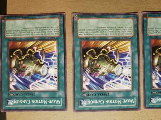 3x Yugioh Wave - Motion Cannon 1st Edition MFC - 040 Common 2