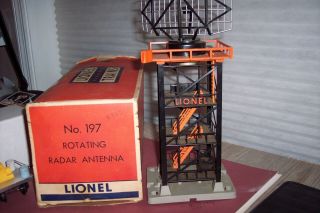 Lionel Trains 197 Rotating Radar Antenna W/box O Scale