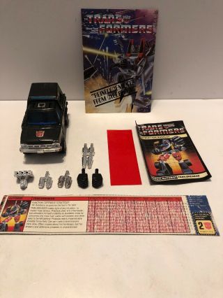 Transformers G1 Trailbreaker 100 Complete Vintage Stamped 1982