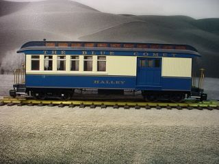 Bachmann G Scale Combination Passenger Car The Blue Comet Halley Lighted