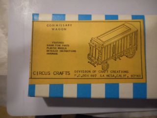 Circus Craft 1/8 scale Commissary wagon CW - 16 Dom ship/ins 17033 2