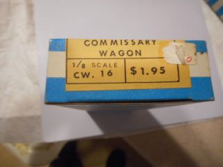Circus Craft 1/8 scale Commissary wagon CW - 16 Dom ship/ins 17033 3