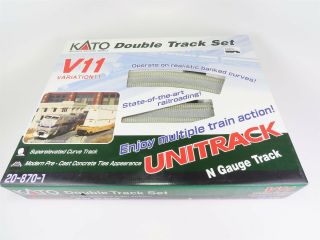 N Scale Kato Unitrack 20 - 870 - 1 Double Track Set Variation 11 Banked Curves