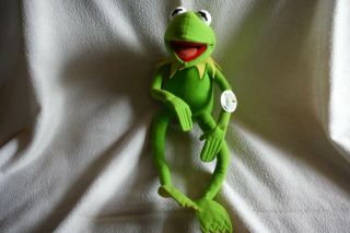 Jim Henson Muppets Kermit The Frog 16 " Plush Posable Toy By Nanco 