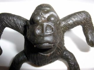 Russ Berrie Ko ? Vintage Rubber Jiggler Ape Monkey Monster Figure Oily Miniature