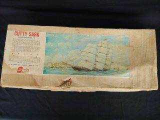 Vintage Cutty Sark Wood Model Kit D5 By Sterling Models Inc