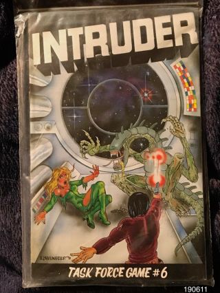 Vintage 1980 Intruder Task Force Game 6 Alien Role Playing Complete