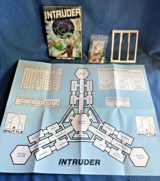 Vintage 1980 INTRUDER Task Force Game 6 Alien Role Playing Complete 2