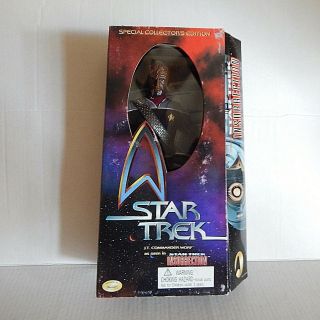 Star Trek 12 " Action Figure Lt Commander Worf 1998 Playmates Insurrection Movie