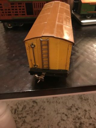 Pre - War Lionel Standard Gauge 514 Yellow Brown Refrigerator Box Car 8