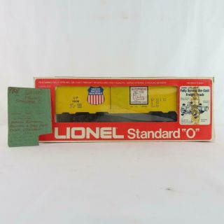 Lionel 6 - 9808 Union Pacific Box Car White Body Mold Hard To Find Std O Series